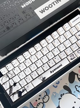 绫波丽键帽pbt支持wooting夜魔ace68奇点80made68ev63魔导士rs6k5