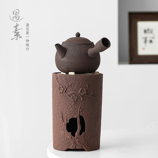 家用罐罐茶煮茶器碳炉明火煮茶炉陶壶 炭火围炉煮茶壶碳炉煮茶套装