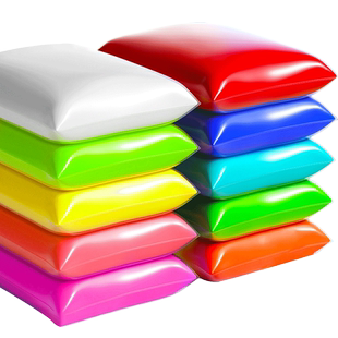 超轻粘土补充装100克幼儿园宝宝安全无毒彩泥石塑黏土软陶泥摆件黏土花朵花束冰箱贴教程黑色12色套装小包装