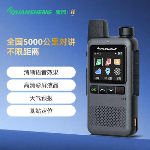 泉盛2026新款公网对讲机IP-M6全国不限距离超薄4G全网通插卡手台