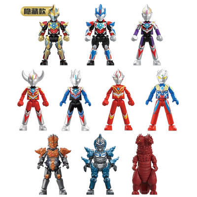 布鲁可奥特曼积木可动公仔