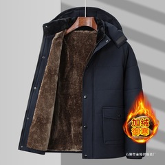 新品M-8XL特大码爸爸加绒棉袄秋冬季中老年棉衣男休闲爷爷装保暖