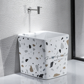 元 匠北欧方形家用拖把池陶瓷卫生间洗拖布池墩布池阳台小号拖布盆