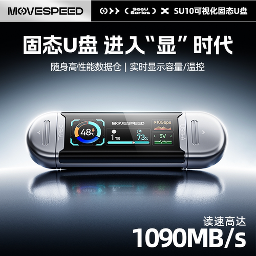 移速3.2屏显固态u盘1T高速双接口
