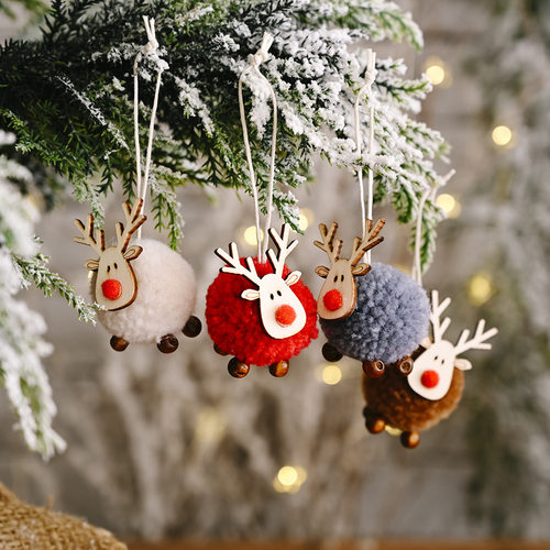 Felt deer pendant Christmas tree pendant gift圣诞小鹿挂件