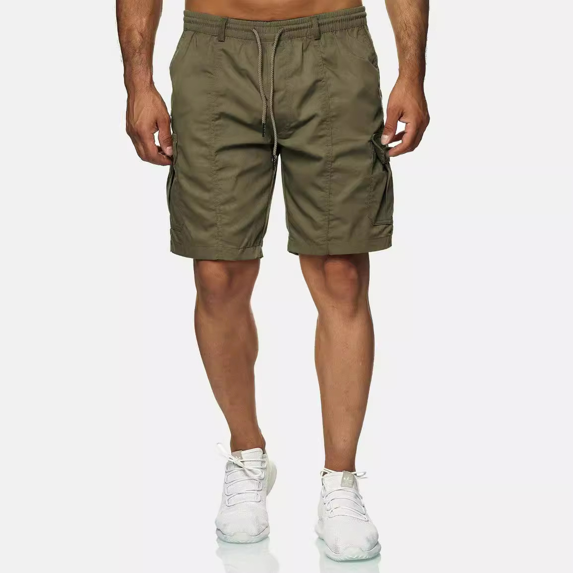 Men five quarter pants multiple pockets workwear shorts短裤