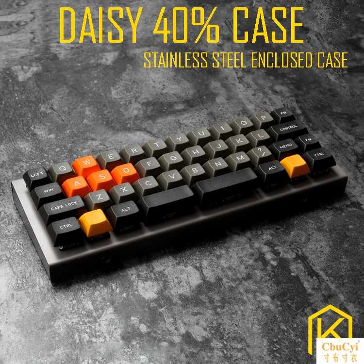 daisy雛菊40%機械鍵盤客制化不鏽鋼磨砂全封閉外殼钛灰色在類目 電腦硬件/顯示器/電腦周邊, 鍵盤中 - 來自Buy2taobao.com提供專業的淘寶代購服務