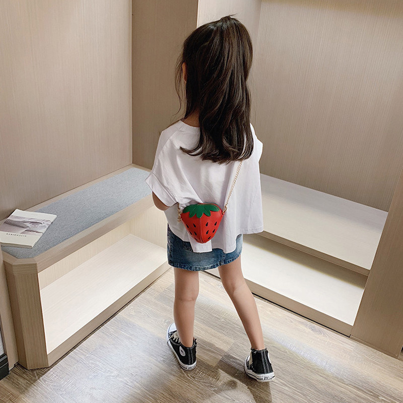 儿童包包可爱卡通草莓宝宝斜挎包女童包包时尚公主洋气小女孩包包