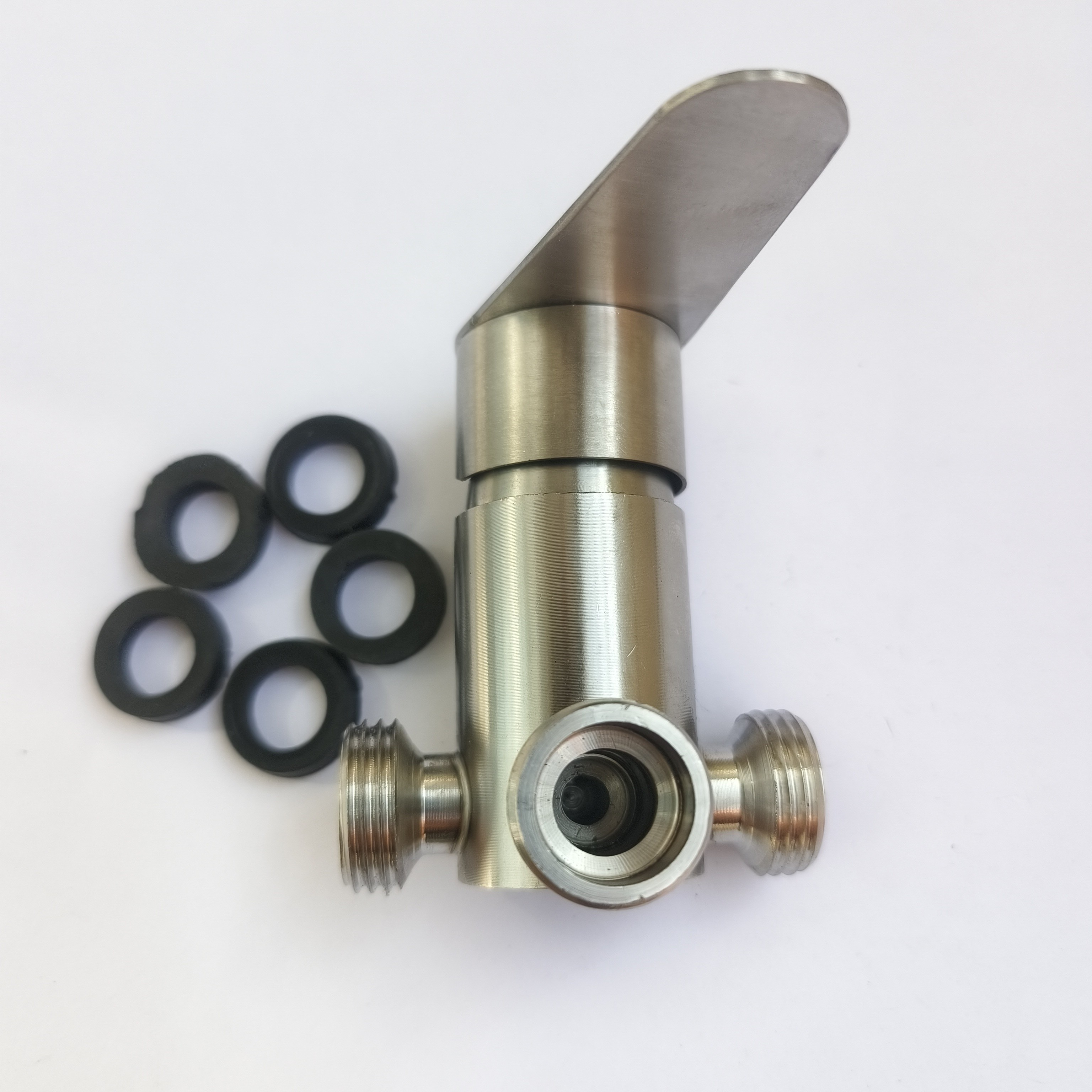 电热水器不锈钢混水阀冷热u型开关家用大流量配件淋浴花洒开关