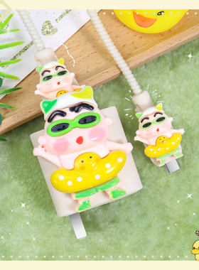 适用67WOPPOReno14充电器数据线保护套真我15Pro/真我15T/一加ACE5充电线防断裂修复神器OPPOA6Pro通用缠绕绳