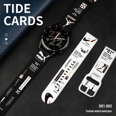 适用Ticwatch Pro3手表表带/E/2代悦动/经典/C2/S2智能GTX腕带Ticwatchpro4G/蓝牙版替换带个性潮非原装正品
