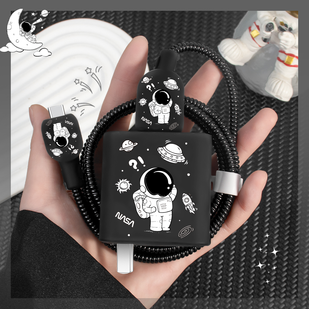 充电器数据线保护套卡通印花新款