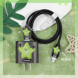 适用iPad2022/2021充电器充电线保护套20W苹果17pro17防断裂缠绕绳苹果16e手机壳透明印花苹果15/14通用新款