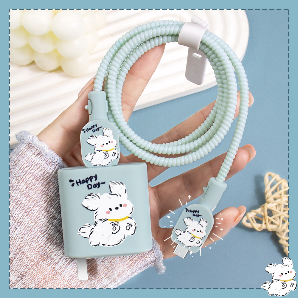 适用iQOOZ9X印花款充电器保护套