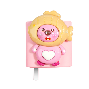 适用于一加ACE2pro/realmeGTneo5/OPPO160w数据线防折断修复神器硅胶卡通可爱两端线套一加150W充电器保护套