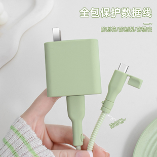 适用充电器数据线保护套OPPOFindx8s 手机壳 x8s防断裂修复神器100W快充头OPPOA5Pro通用缠绕绳套真我14Pro