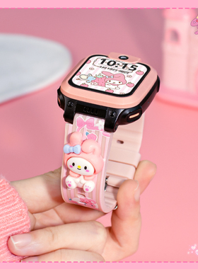 适用于小天才电话手表表带d2/d1/d2/z1y/q1c/z5a/q1y/z1s/z3/z6/z7/z8/q1a/z7a 01C/O1R通用表带配件可爱新款