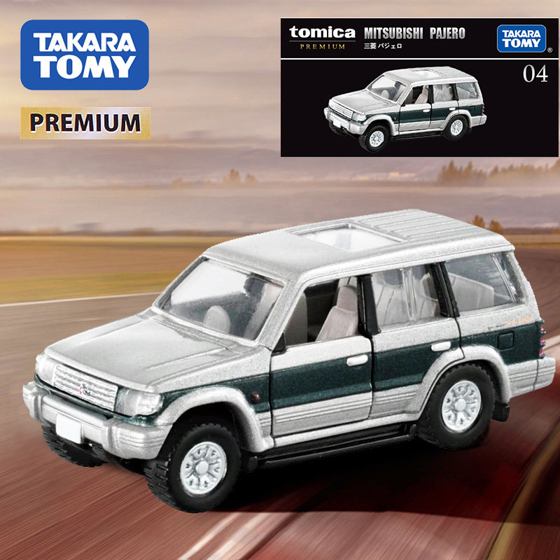 tomy多美卡合金小汽车模旗舰版黑盒tp04号三菱山猫帕杰罗越野suv