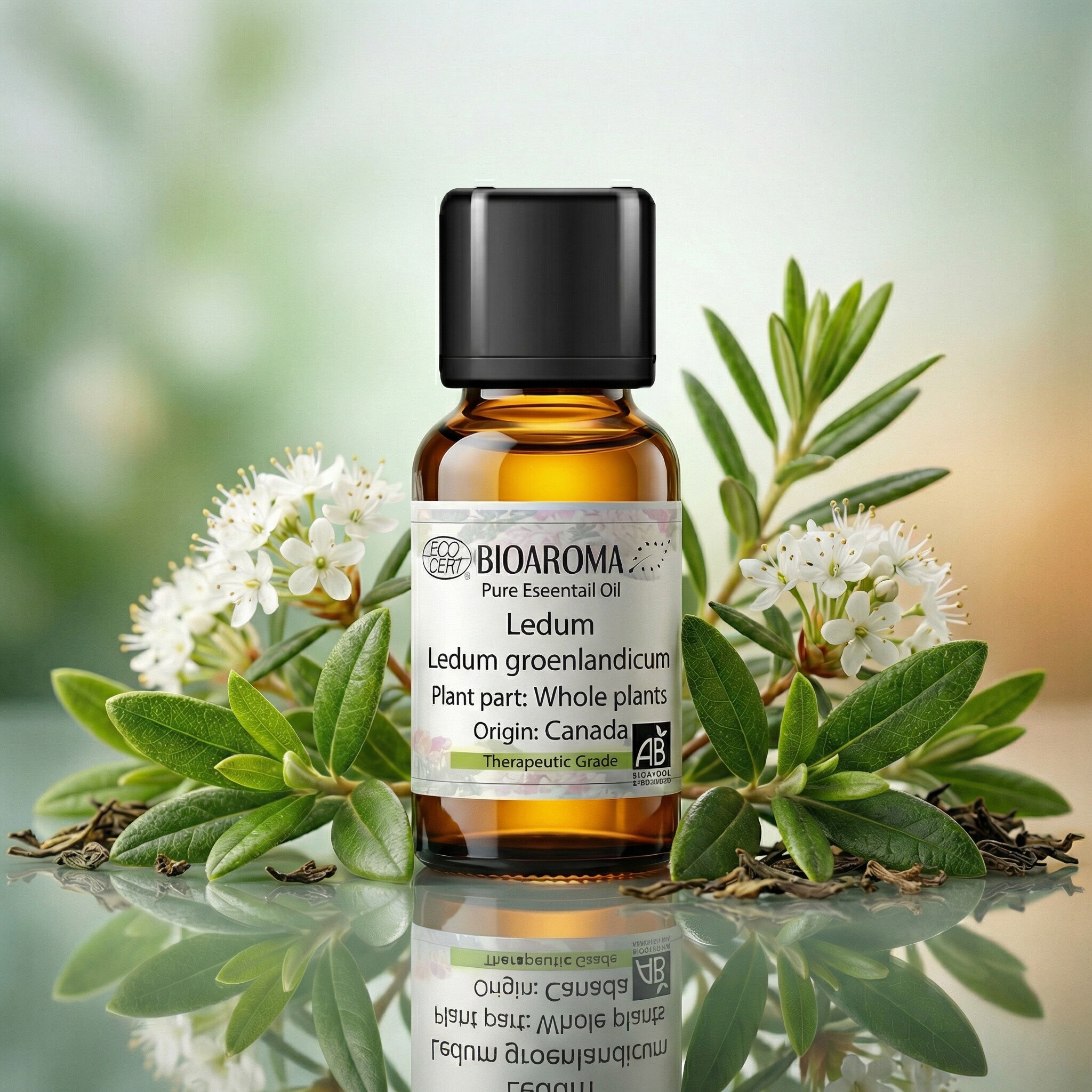 有机格陵兰喇叭茶精油产地加拿大Ledum整株蒸馏 香薰扩香BIOAROMA