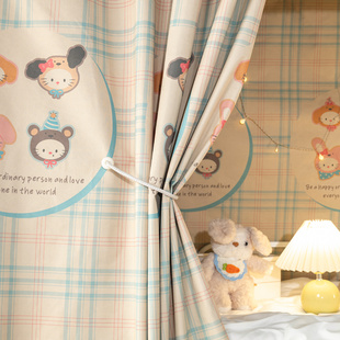 100%全遮光上铺专用床帘学生宿舍床围挡布女生寝室上下铺隐私布帘