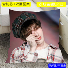 蔡徐坤抱枕双面枕头被子定制同款人形玩偶公仔明星周边生日礼物