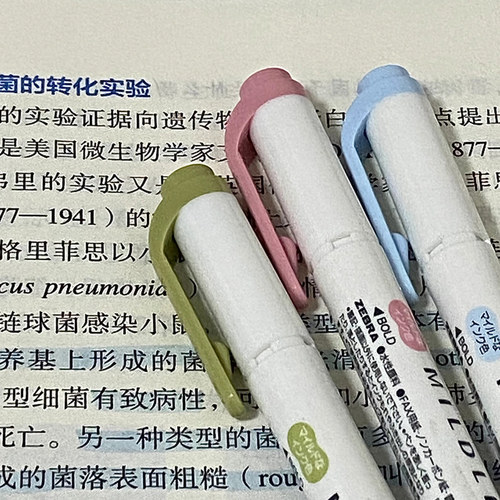 日本ZEBRA斑马自然温和色荧光笔