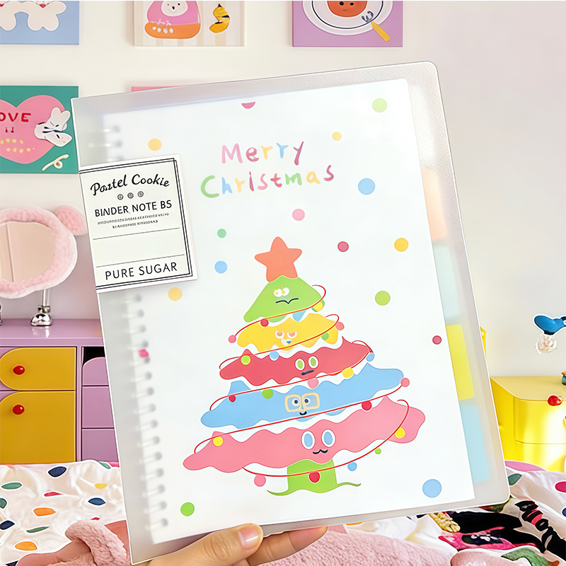 日本国誉活页本淡彩曲奇圣诞