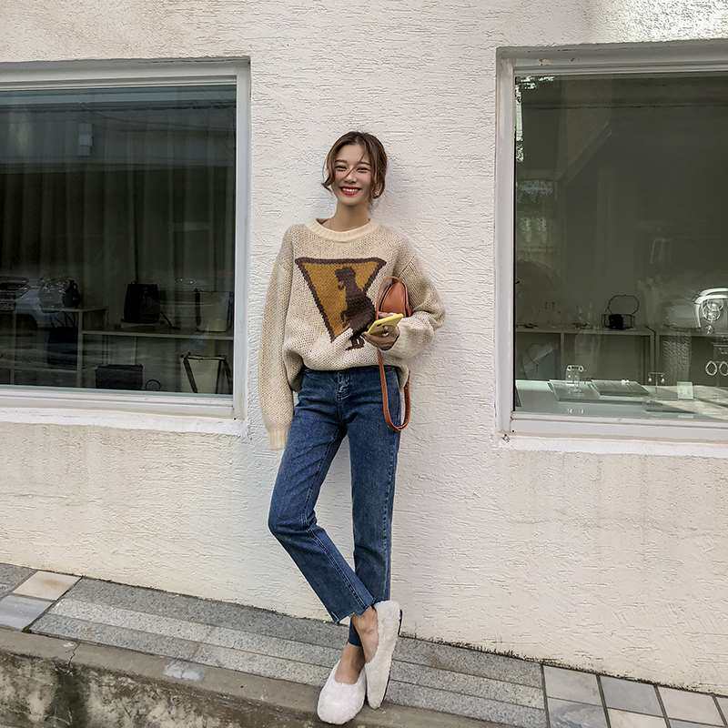 EKOOL高腰毛边小直筒牛仔裤女2020春季新款韩版百搭显瘦九分裤子在类目 模玩/动漫/周边/cos/桌游, Cosplay服饰/道具/服务, Cosplay女装中 - 来自Buy2taobao.com提供专业的淘宝代购服务