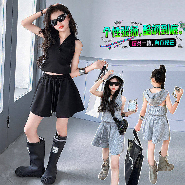 欧洲站韩版女童夏季休闲
