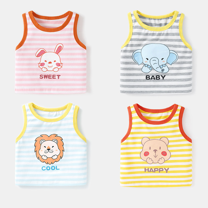 婴儿衣服背心无袖T恤夏装男幼儿宝宝12个月女童打底衫上衣1岁小童,童装/婴儿装/亲子装,背心吊带,淘宝优惠券,粉丝福利购,淘宝优惠卷