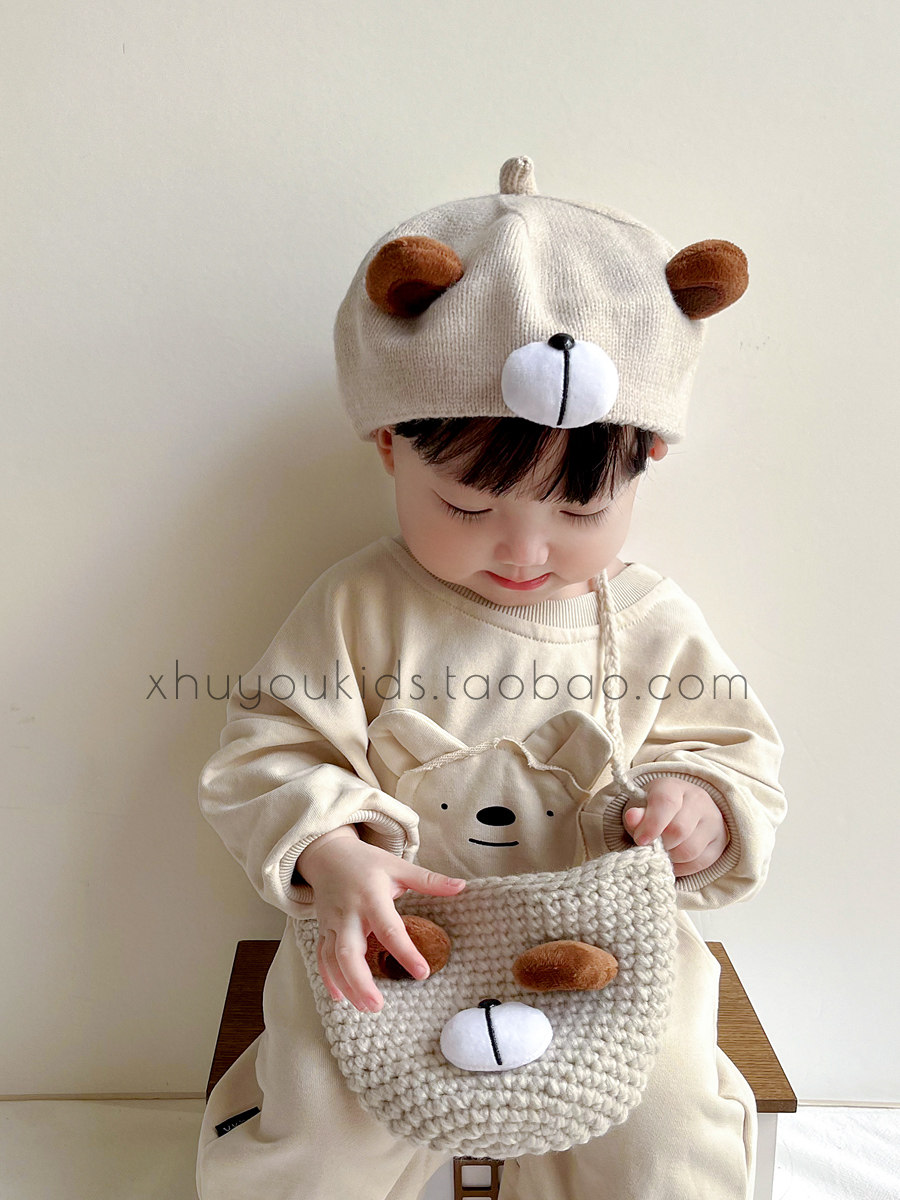 宝宝帽子秋冬新款毛线针织帽婴儿贝雷帽可爱超萌男女儿童画家帽潮,童装/婴儿装/亲子装,帽子,淘宝优惠券,粉丝福利购,淘宝优惠卷