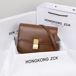 四季大牌真皮女包包2026新款潮小众单肩斜挎包复古box豆腐包钱包