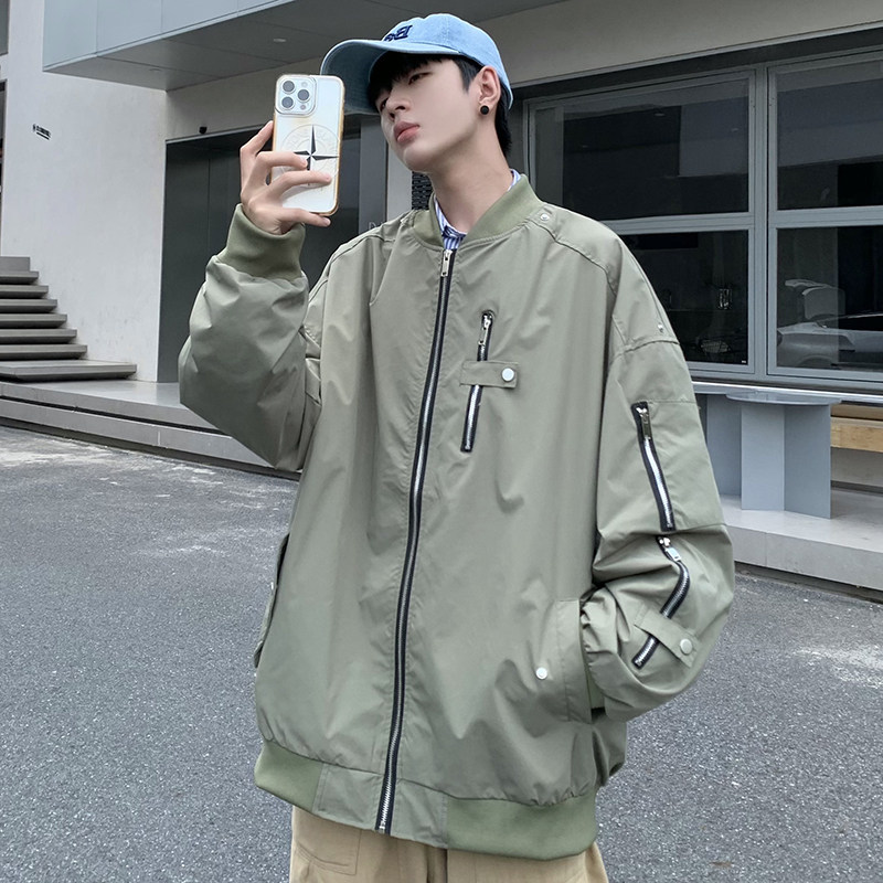 709-2-JK890-P100春单人多拉链美式街头棒球服夹克外套,男装夹克,星座709-2
