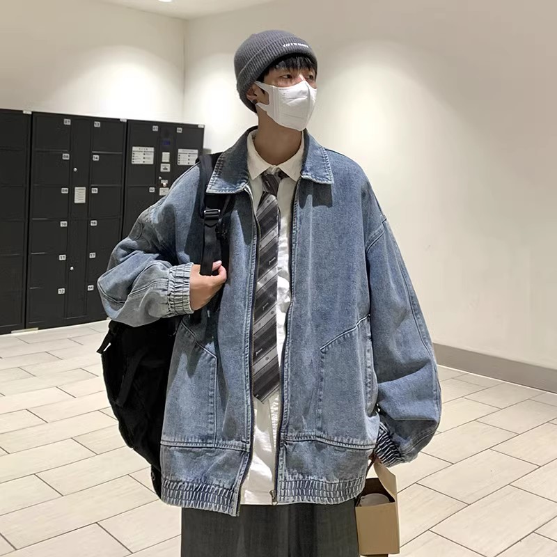 709-2-JK832-P95春单人牛仔全棉开衫小翻领复古潮流夹克外套,男装夹克,星座709-2