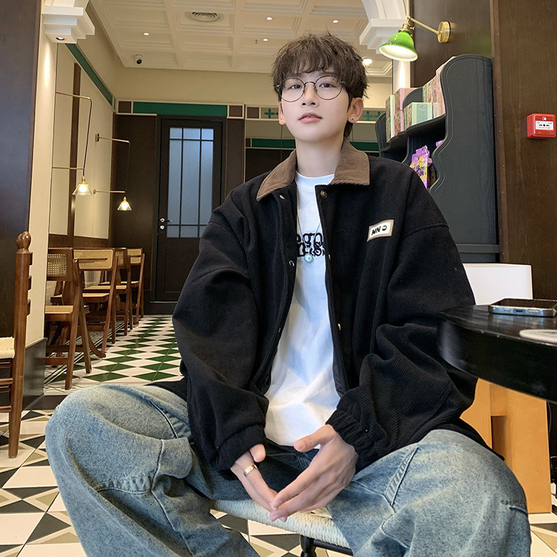 709-2-JK901-P11024春新单人美式复古翻领灯芯绒夹克外套休闲,男装夹克,星座709-2
