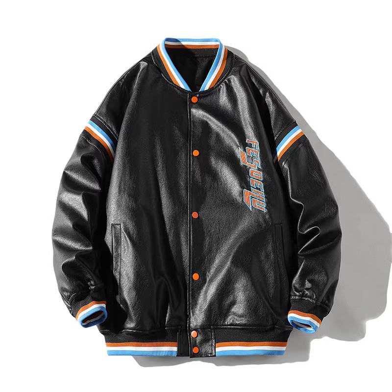 709-MY606-P1302024冬白底港风加厚夹棉棒球服皮衣绣花百搭棉衣,男装棉衣,星座709-2