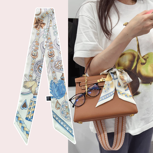 网红直播缠系包包手柄丝巾绑包带绑手提包长条小丝带装 饰领巾飘带