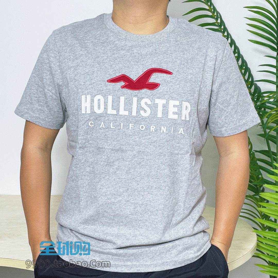 断码特价26款美国海鸥LOGO短袖T恤男女圆领修身休闲字母刺绣上衣