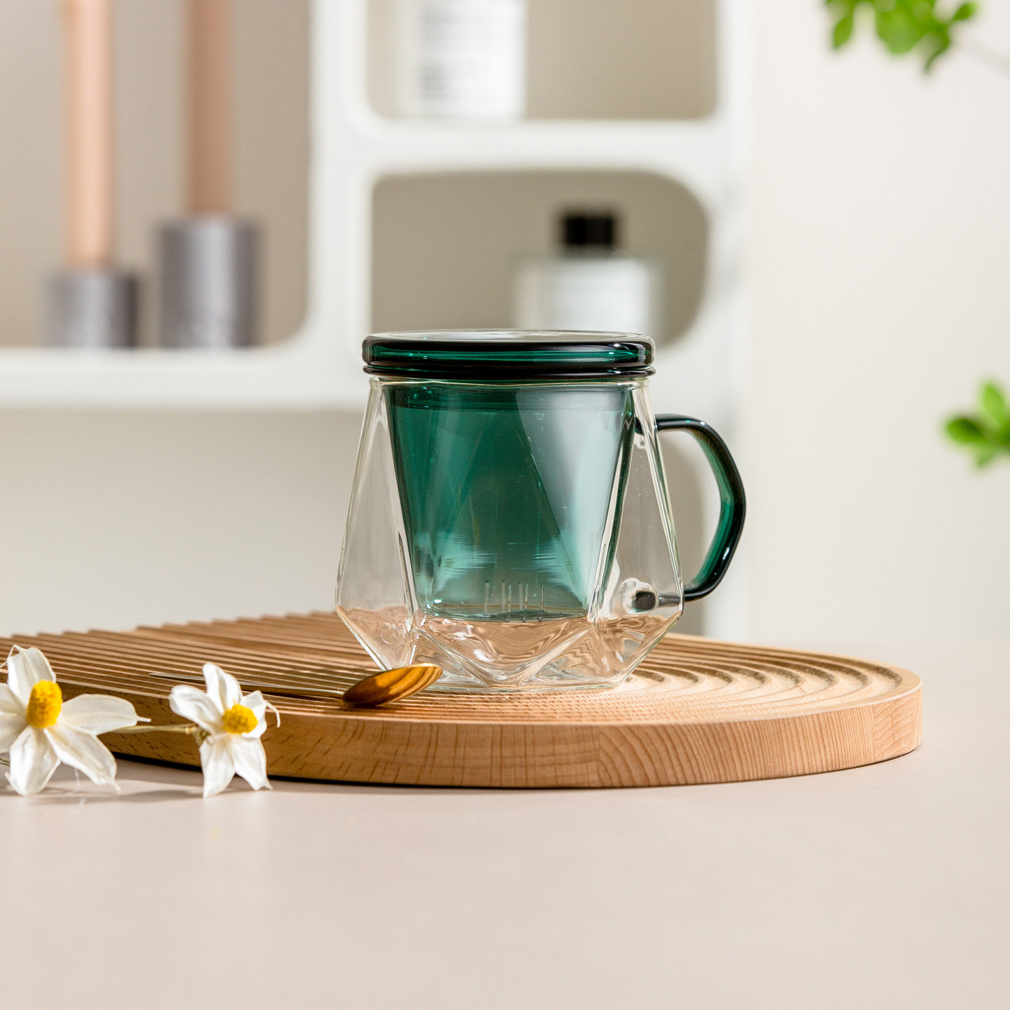 潮品高颜值玻璃杯茶水分离泡茶杯子透明过滤水杯办公室家用极简风,餐饮具,玻璃杯,淘宝优惠券,粉丝福利购,淘宝优惠卷