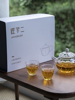 玻璃功夫茶具小套装耐高温茶杯茶壶一壶两杯家用日式简约透明茶具