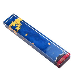 水晶玻璃镇尺清仓成人中国风创意可爱工笔画毛笔国画实木文镇压纸压书器书法镇尺压尺学生用练字礼品定制压书