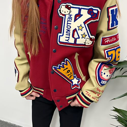 萧毅出品HelloKitty猫棒球服Cleanfit风格保暖男女vibe外套百搭潮