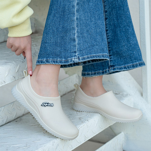 新款加厚保暖防水防滑低帮雨靴