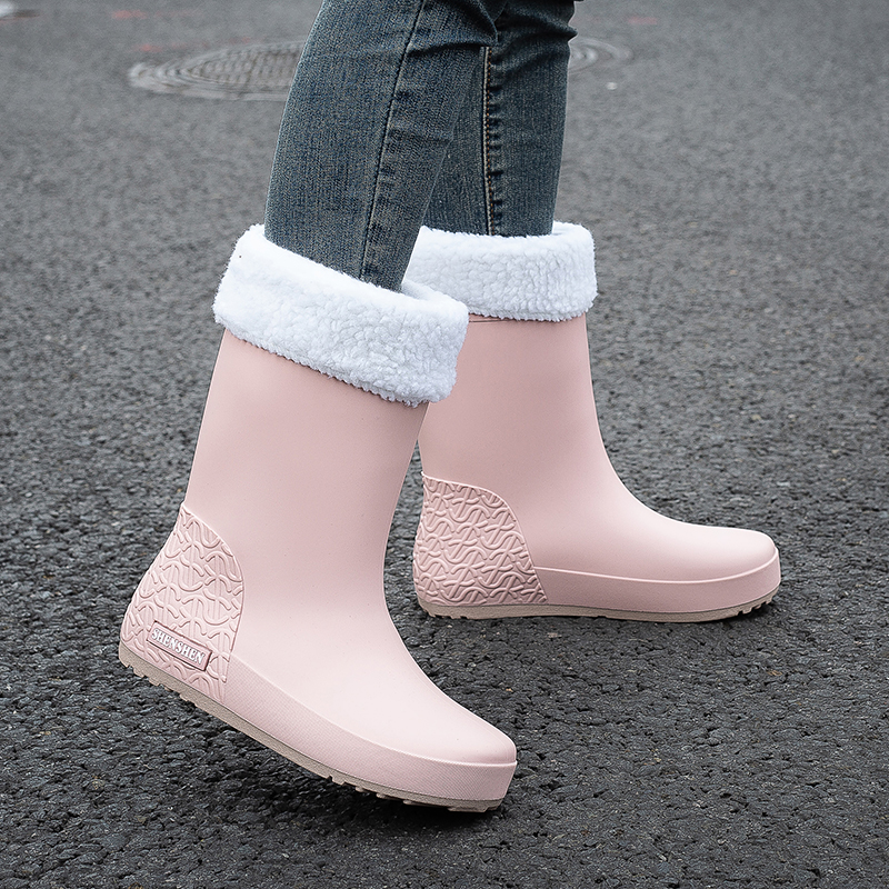 轻便高筒防滑防水时尚百搭女雨靴