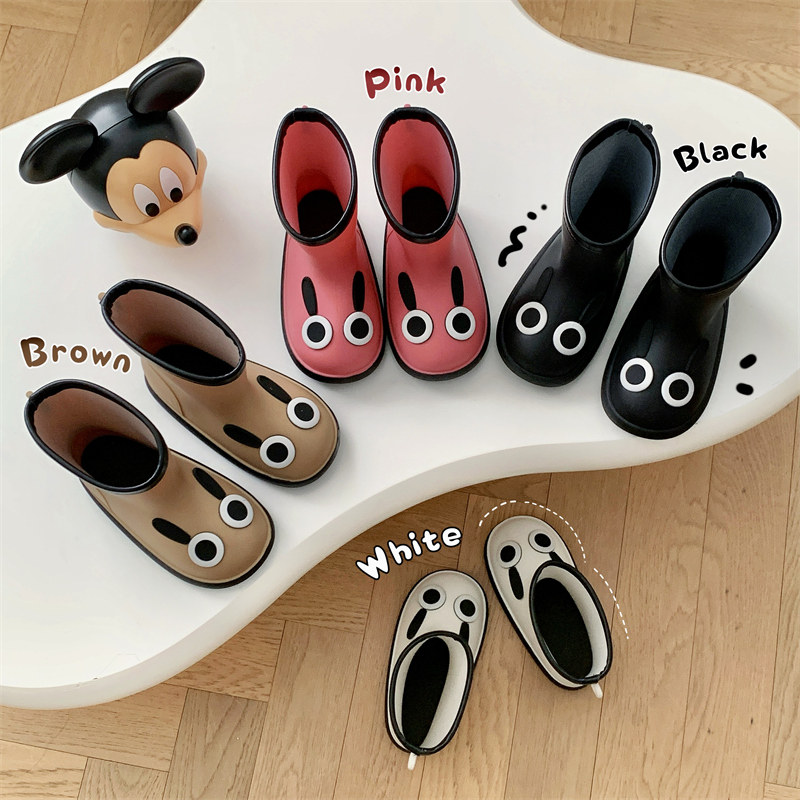 新款儿童可爱雨鞋幼儿园户外穿防水鞋耐磨防滑底中小童卡通雨靴女