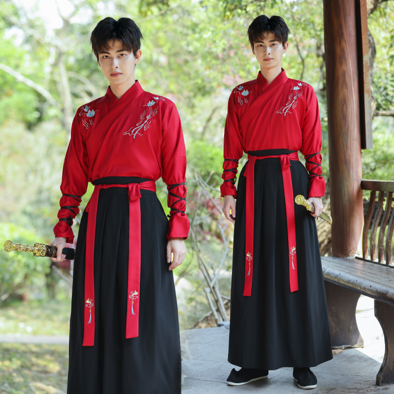 日常改良汉服男款古风侠客学生