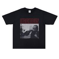 The heavy metal rock band Deafheaven's highly anticipated loose short-sleeved T-shirt features an American loose retro hip-hop style thumbnail 2