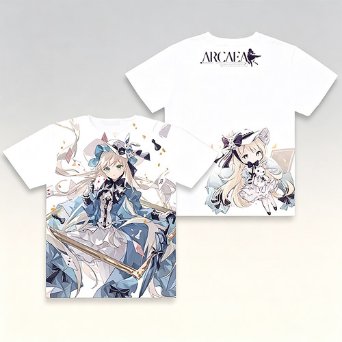 Arcaea 韵律源点 对立 光 周边短袖T恤夏季二次元cos痛衣动漫衣服