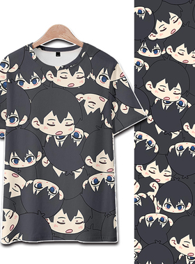 蓝色监狱洁世一千切动漫周边夏季短袖T恤男女宽松速干可爱上衣服