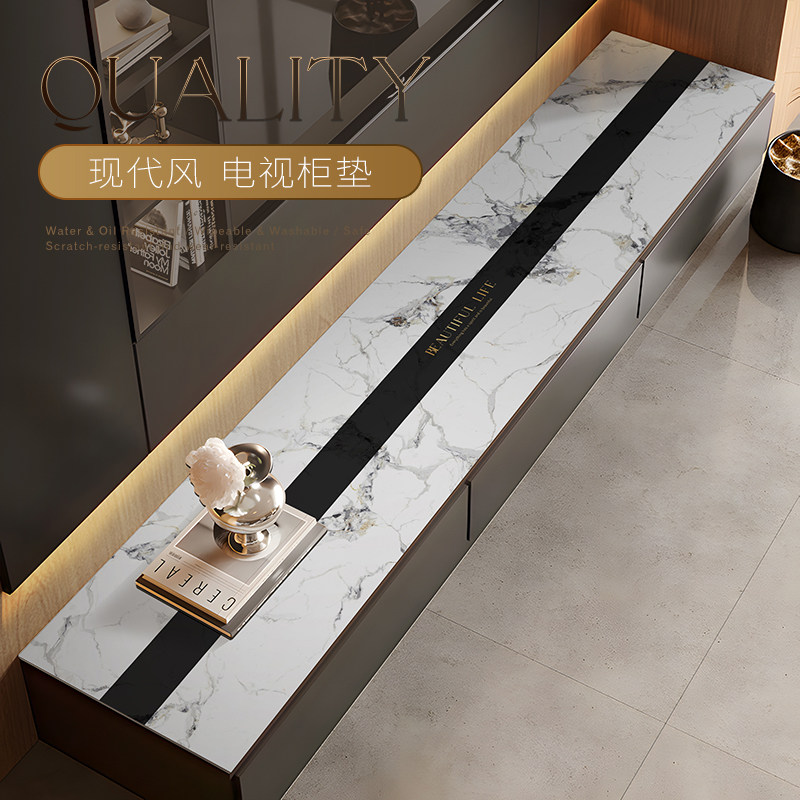 2025新款电视柜垫防水防油免洗餐边柜鞋柜桌面保护垫防尘茶几盖布,居家布艺,桌布,淘宝优惠券,粉丝福利购,淘宝优惠卷